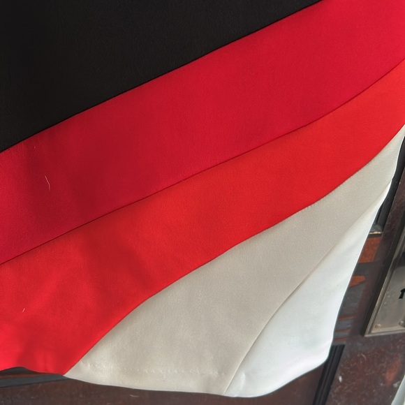 Calvin Klein Black, Red, and Cream Mini Dress - Picture 4 of 8